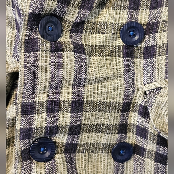 Vintage Plaid Summer Blazer - Picture 3 of 7